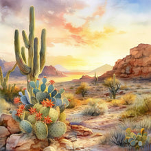 Load image into Gallery viewer, Cactus Flower 30*30CM(Canvas) Full Round Drill Diamond Painting
