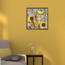 Load image into Gallery viewer, Sunflower 30*30CM(Canvas) Full Round Drill Diamond Painting
