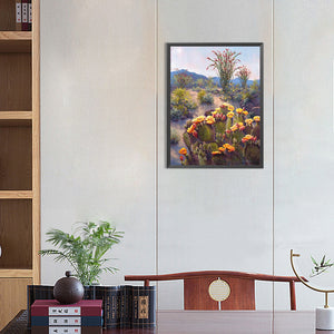 Cactus Flower 30*40CM(Canvas) Full Round Drill Diamond Painting