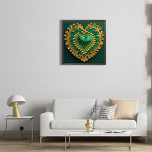 Load image into Gallery viewer, Peacock Heart 30*30CM(Canvas) Partial Special Shaped Drill Diamond Painting
