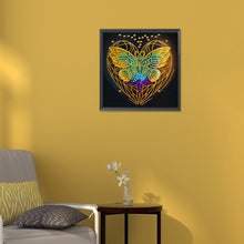 Load image into Gallery viewer, Butterfly Heart 30*30CM(Canvas) Partial Special Shaped Drill Diamond Painting
