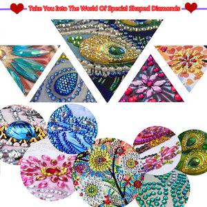 Rose Heart 30*30CM(Canvas) Partial Special Shaped Drill Diamond Painting