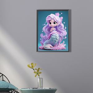Mermaid 30*40CM(Canvas) Full Square Drill Diamond Painting