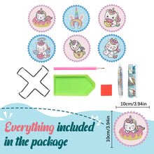 Load image into Gallery viewer, Diamond Crafts Coasters Diamond Painting Coasters (6PCS Cartoon Unicorn)
