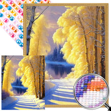 Load image into Gallery viewer, Winter Woods 40*50CM(Picture) Full Round Drill Diamond Painting
