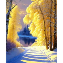 Load image into Gallery viewer, Winter Woods 40*50CM(Picture) Full Round Drill Diamond Painting
