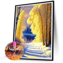 Load image into Gallery viewer, Winter Woods 40*50CM(Picture) Full Round Drill Diamond Painting
