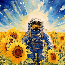 Load image into Gallery viewer, Astronaut 40*40CM(Canvas) Full Round Drill Diamond Painting
