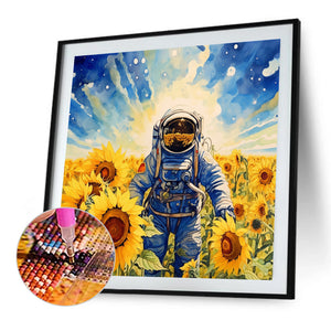 Astronaut 40*40CM(Canvas) Full Round Drill Diamond Painting