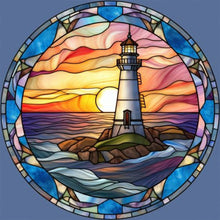 Load image into Gallery viewer, The Lighthouse 40*40CM(Canvas) Full Round Drill Diamond Painting
