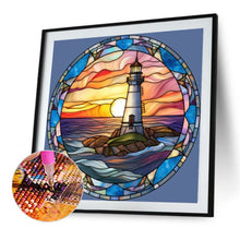 Load image into Gallery viewer, The Lighthouse 40*40CM(Canvas) Full Round Drill Diamond Painting
