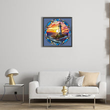 Load image into Gallery viewer, The Lighthouse 40*40CM(Canvas) Full Round Drill Diamond Painting
