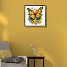 Load image into Gallery viewer, Orange Butterfly 40*40CM(Canvas) Full Round Drill Diamond Painting
