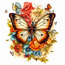 Load image into Gallery viewer, Red-Edged Butterfly 40*40CM(Canvas) Full Round Drill Diamond Painting
