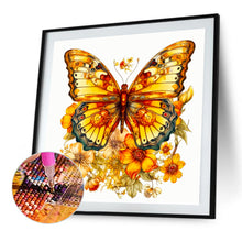 Load image into Gallery viewer, Yellow Butterfly 40*40CM(Canvas) Full Round Drill Diamond Painting
