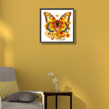 Load image into Gallery viewer, Yellow Butterfly 40*40CM(Canvas) Full Round Drill Diamond Painting
