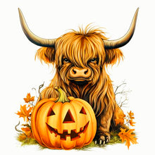 Load image into Gallery viewer, Ox And A Pumpkin 40*40CM(Canvas) Full Round Drill Diamond Painting
