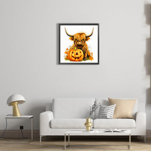 Ox And A Pumpkin 40*40CM(Canvas) Full Round Drill Diamond Painting