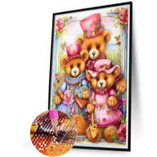 Load image into Gallery viewer, Three Teddy Bears 40*60CM(Canvas) Full Round Drill Diamond Painting
