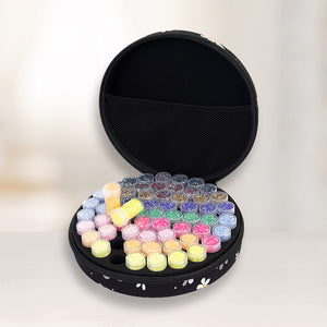 Diamond Painting Storage Containers 60Slots Diamond Storage Case (Black Suit I)