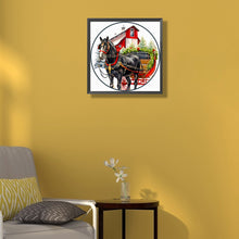 Load image into Gallery viewer, Christmas Horse 40*40CM(Canvas) Full Round Drill Diamond Painting
