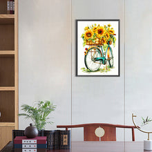 Load image into Gallery viewer, Sunflower And Bicycle 30*40CM(Canvas) Full Round Drill Diamond Painting
