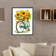 Load image into Gallery viewer, Sunflower And Bicycle 30*40CM(Canvas) Full Round Drill Diamond Painting
