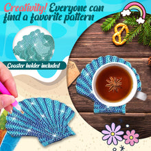 Load image into Gallery viewer, Diamond Painting Art Coaster Kit Special Shape (8PCS Seaside Shell)
