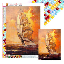 Load image into Gallery viewer, Sailing Boat 30*40CM(Canvas) Full Square Drill Diamond Painting
