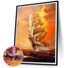 Load image into Gallery viewer, Sailing Boat 30*40CM(Canvas) Full Square Drill Diamond Painting
