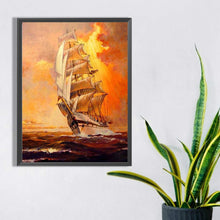 Load image into Gallery viewer, Sailing Boat 30*40CM(Canvas) Full Square Drill Diamond Painting
