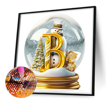 Load image into Gallery viewer, Christmas Alphabet Crystal Ball B 40*40CM(Canvas) Full Round Drill Diamond Painting
