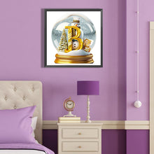 Load image into Gallery viewer, Christmas Alphabet Crystal Ball B 40*40CM(Canvas) Full Round Drill Diamond Painting
