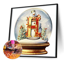 Load image into Gallery viewer, Christmas Alphabet Crystal Ball H 40*40CM(Canvas) Full Round Drill Diamond Painting
