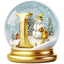 Load image into Gallery viewer, Christmas Alphabet Crystal Ball I 40*40CM(Canvas) Full Round Drill Diamond Painting
