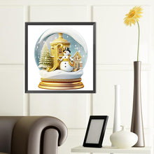 Load image into Gallery viewer, Christmas Alphabet Crystal Ball J 40*40CM(Canvas) Full Round Drill Diamond Painting
