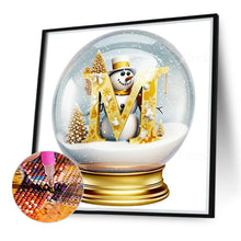 Load image into Gallery viewer, Christmas Alphabet Crystal Ball M 40*40CM(Canvas) Full Round Drill Diamond Painting
