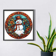 Load image into Gallery viewer, Christmas Snowman 40*40CM(Picture) Full Square Drill Diamond Painting
