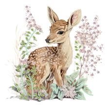 Load image into Gallery viewer, Deer 30*30CM(Canvas) Partial Special Shaped Drill Diamond Painting
