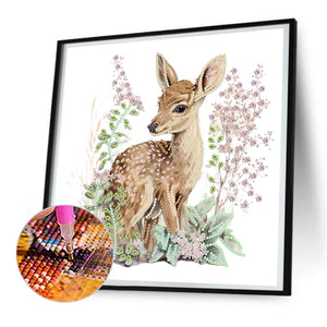 Deer 30*30CM(Canvas) Partial Special Shaped Drill Diamond Painting