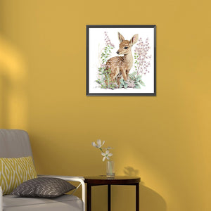 Deer 30*30CM(Canvas) Partial Special Shaped Drill Diamond Painting