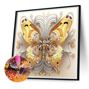 Butterfly 30*30CM(Canvas) Partial Special Shaped Drill Diamond Painting