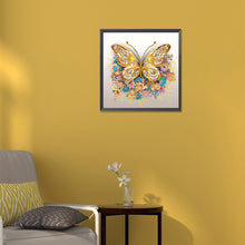 Load image into Gallery viewer, Butterfly 30*30CM(Canvas) Partial Special Shaped Drill Diamond Painting
