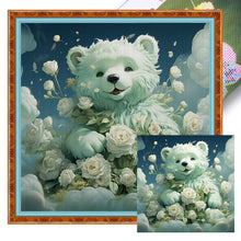 Load image into Gallery viewer, White Bear (50*50CM) 11CT 3 Stamped Cross Stitch
