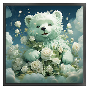 White Bear (50*50CM) 11CT 3 Stamped Cross Stitch