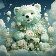 Load image into Gallery viewer, White Bear (50*50CM) 11CT 3 Stamped Cross Stitch
