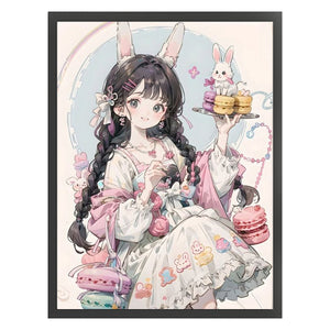 Girl (40*53CM) 11CT 3 Stamped Cross Stitch