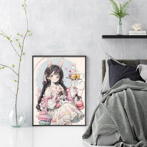 Girl (40*53CM) 11CT 3 Stamped Cross Stitch