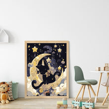 Load image into Gallery viewer, Moon Cat (40*53CM) 11CT 3 Stamped Cross Stitch
