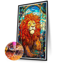 Load image into Gallery viewer, Marching Lion 40*70CM(Canvas) Full Round Drill Diamond Painting
